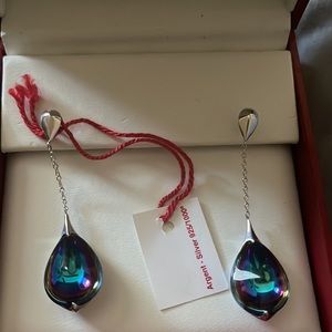 Brand new Baccarat crystal earrings, never wore.